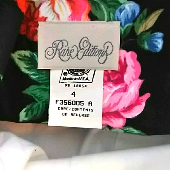 Rare Editions girls size floral 4 dress with battenburg lace detail top (set). - Picture 6 of 8